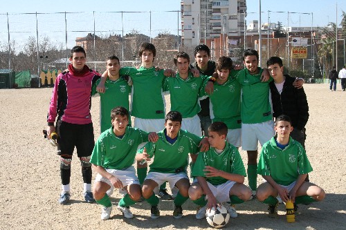 Foto del equipo Juvenil "B" al finalizar el partido