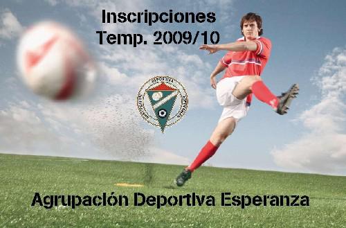Inscripciones Temporada 2009 - 2010 