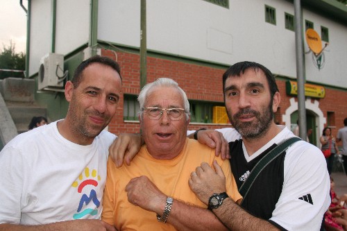 Jesús, Marcelino y Fernando entrenadores y delegado de los equipos Aficionados.