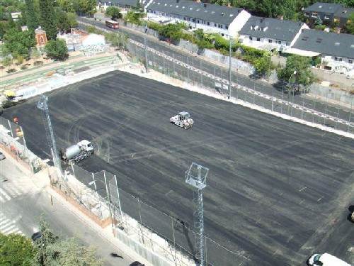 Toma aérea del Campo de Fútbol Municipal Esperanza.
